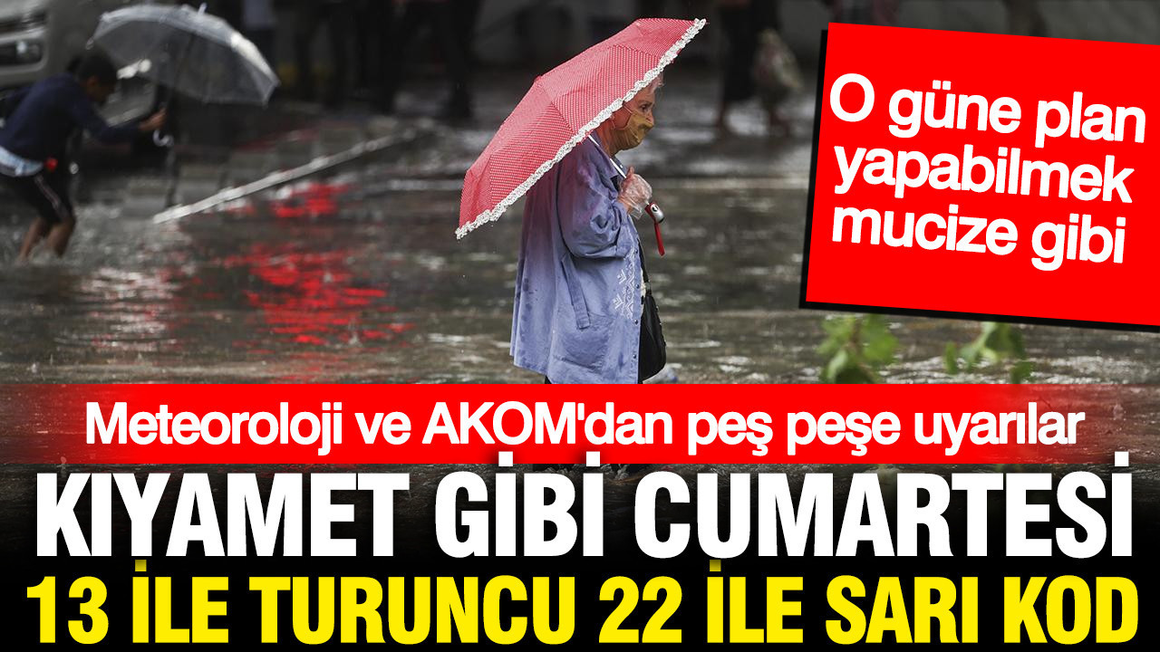 Meteoroloji ve akomdan pes pese uyarilar 13 ile turuncu 22 ile sari kodlu alarm 7tDYGyWd